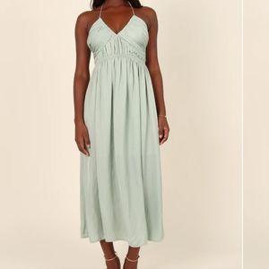 Petal and Pup Trifecta Dress - Sage